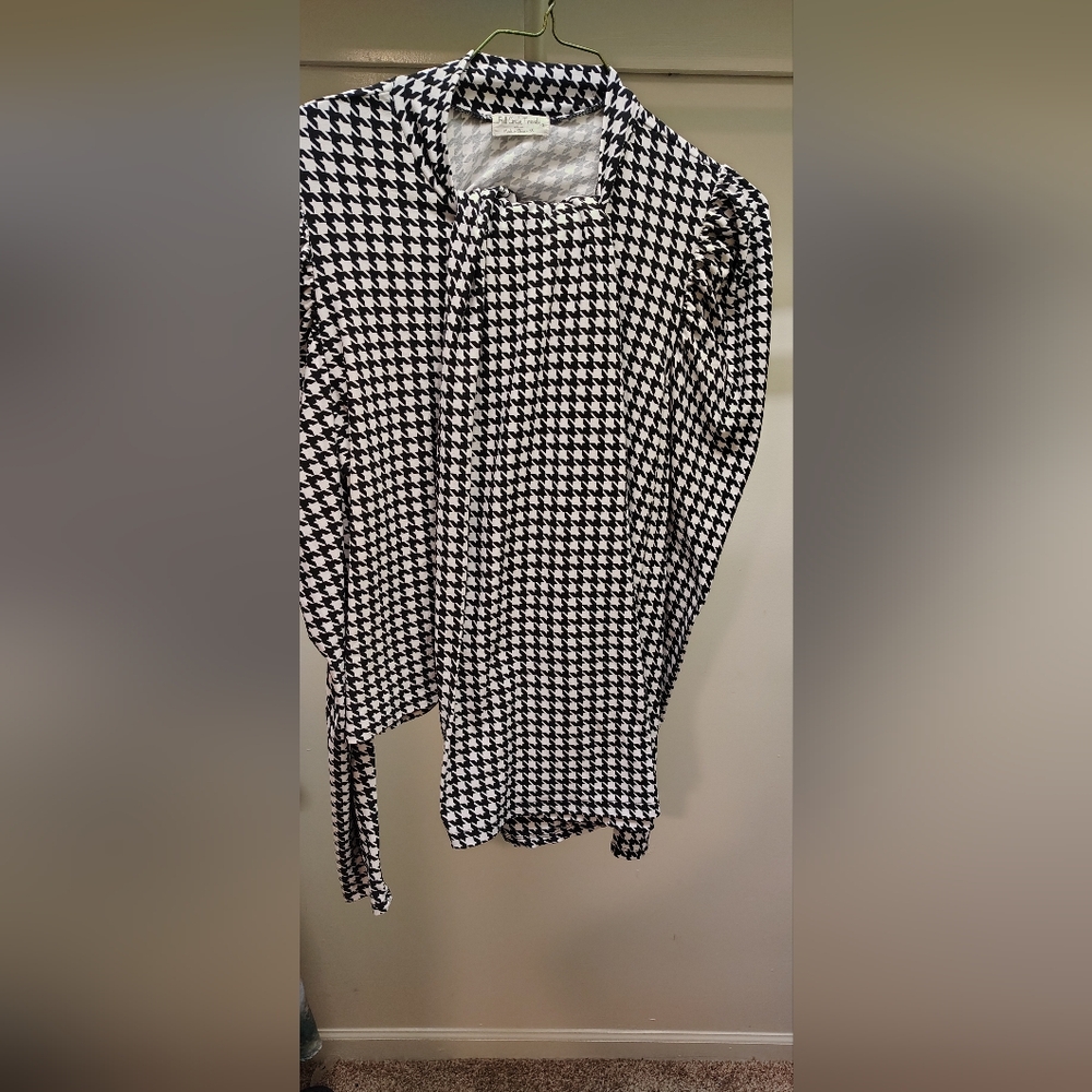Black and White Skirt Set